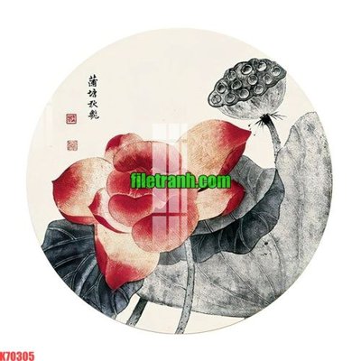 File in trần File gốc in tranh nền tường tổng hợp K70305 (bản gốc) phong cảnh