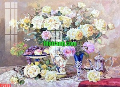 File tranh File gốc in tranh nền tường tổng hợp K70381 (gốc) in film