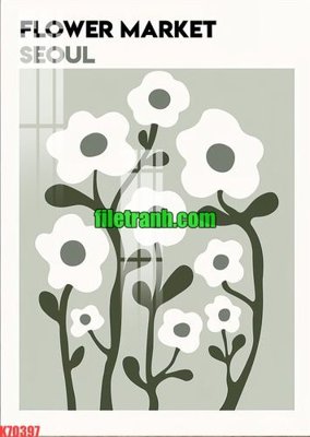 File tranh in tráng gương File gốc in tranh nền tường tổng hợp K70397 (siêu nét)