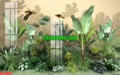 Tải file gốc File gốc in tranh nền tường tổng hợp K70498 (bản PSD) còn layer