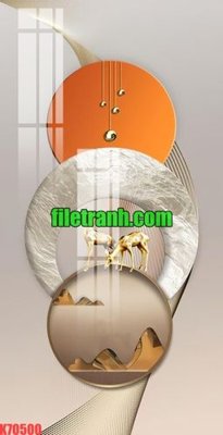 File tranh File gốc in tranh nền tường tổng hợp K70500 (bản gốc) in lụa 3D