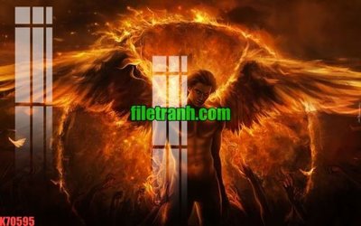 File PSD File gốc in tranh nền tường tổng hợp K70595 (bản gốc) đã tách nền