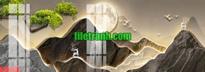 File gốc in ấn File gốc in tranh nền tường tổng hợp K70600 độ phân giải cao