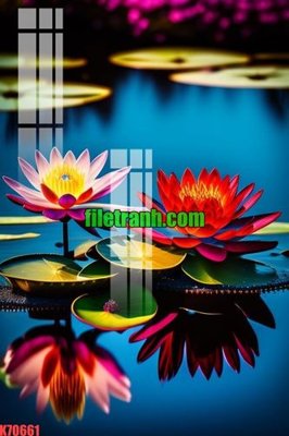 File gốc File gốc in tranh nền tường tổng hợp K70661 (in lụa) họa tiết 3D