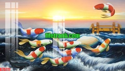 File in trần File gốc in tranh nền tường tổng hợp K70711 (bản gốc) mây trời