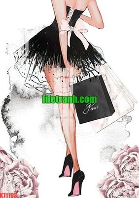 File in trần File gốc in tranh nền tường tổng hợp K71163 (bản gốc 3D) sống động