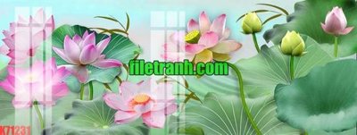 File gốc File gốc in tranh nền tường tổng hợp K71231 (in lụa) cao cấp