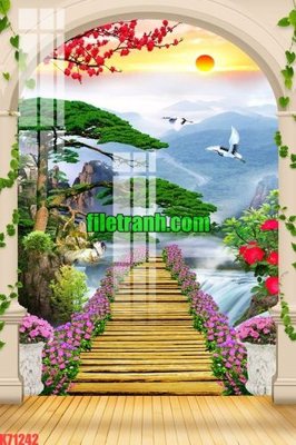 File gốc File gốc in tranh nền tường tổng hợp K71242 (trang trí) cho phòng khách