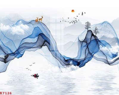 File tranh in trần File gốc in tranh tổng hợp K7126 (ảnh gốc siêu nét)