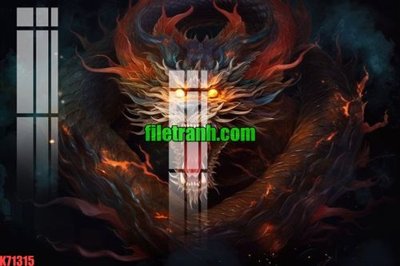 File gốc File gốc in tranh nền tường tổng hợp K71315 (in lụa) hoa văn cổ điển