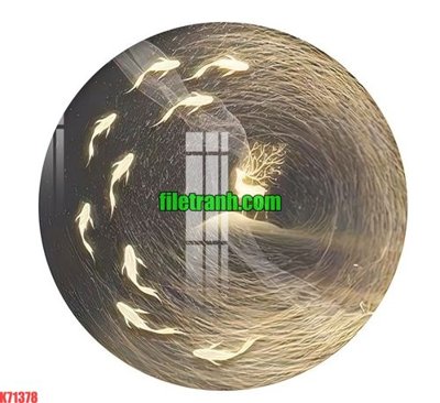 File tranh in trần 3D File gốc in tranh nền tường tổng hợp K71378 (ảnh gốc)