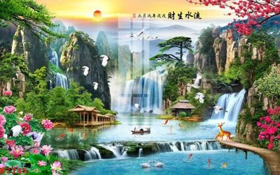 Tải file File gốc in tranh tổng hợp K7145 (ảnh gốc) in gạch 3D