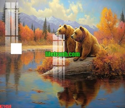 File gốc File gốc in tranh nền tường tổng hợp K71458 (PNG) không nền chất lượng