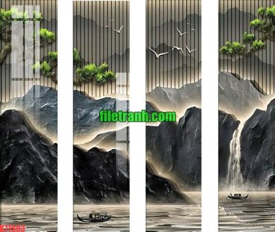 File in mica File gốc in tranh nền tường tổng hợp K71503 (bản gốc) siêu trong