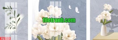File tranh File gốc in tranh nền tường tổng hợp K71693 (bản gốc) in lụa 3D