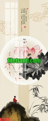 File tranh File gốc in tranh nền tường tổng hợp K71705 (bản gốc) in lụa 3D