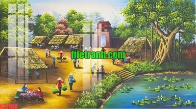 Tải xuống file tranh gốc File gốc in tranh nền tường tổng hợp K72160 (PSD/TIFF)