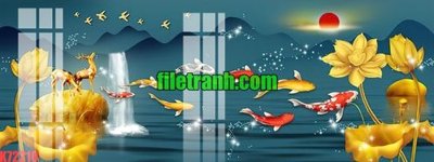 File gốc File gốc in tranh nền tường tổng hợp K72210 (in mica) trang trí