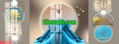 Hình ảnh file gốc File gốc in tranh nền tường tổng hợp K72226 cho in UV