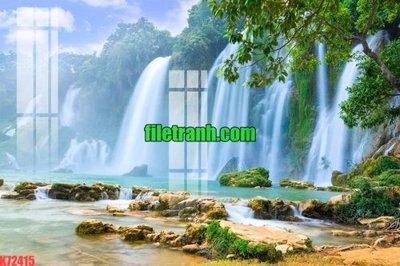 File PSD File gốc in tranh nền tường tổng hợp K72415 (gốc) tách lớp chi tiết