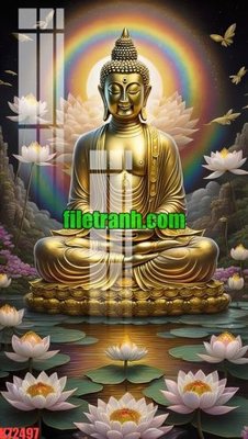 File gốc File gốc in tranh nền tường tổng hợp K72497 (in lụa) tranh phong thủy