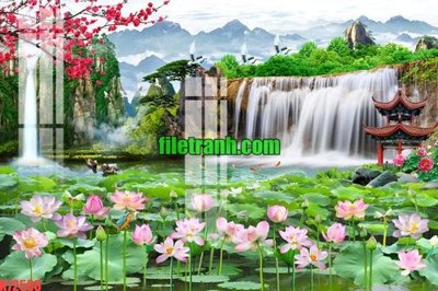 Ảnh gốc File gốc in tranh nền tường tổng hợp K72588 (độ nét cao) in tráng gương