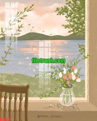 File tranh File gốc in tranh nền tường tổng hợp K72711 (gốc) phong cách tối giản