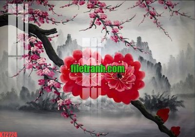 File in ấn File gốc in tranh nền tường tổng hợp K72724 chuyên nghiệp