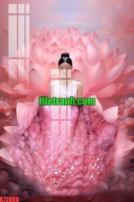 File in trần File gốc in tranh nền tường tổng hợp K72868 (bản gốc) bầu trời