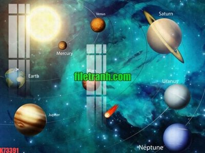 File tranh PSD File gốc in tranh nền tường tổng hợp K73391 chất lượng cao