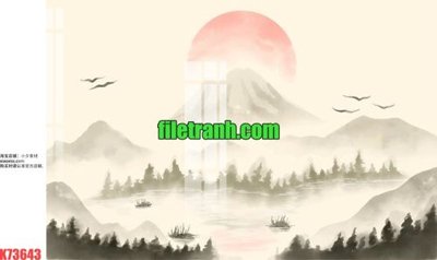 File gốc in mica File gốc in tranh nền tường tổng hợp K73643 chất lượng
