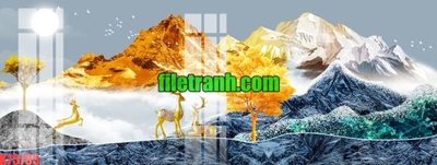 File tranh quảng cáo File gốc in tranh nền tường tổng hợp K73795 (download file gốc)