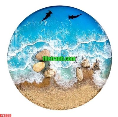 File gốc File gốc in tranh nền tường tổng hợp K73969 (in lụa) tranh mã đáo