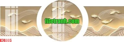 File gốc File gốc in tranh nền tường tổng hợp K74005 (in tráng gương) sang trọng