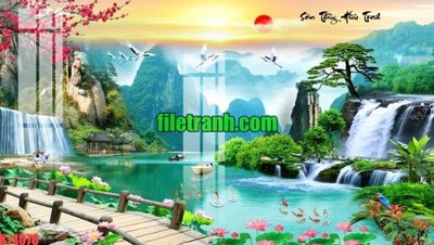 Download file File gốc in tranh nền tường tổng hợp K74076 (chuẩn in) chất lượng cao