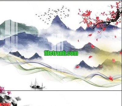 Tải file File gốc in tranh nền tường tổng hợp K74097 (gốc) làm file in ấn