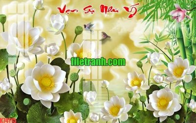 File tranh File gốc in tranh nền tường tổng hợp K74115 (file gốc) chuẩn màu in