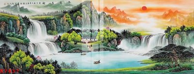 File in trần File gốc in tranh tổng hợp K7437 (bản gốc) phong cảnh