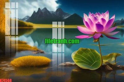 Ảnh gốc file in lụa File gốc in tranh nền tường tổng hợp K74568 chi tiết