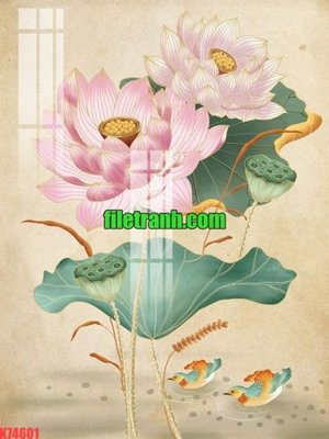 Ảnh gốc File gốc in tranh nền tường tổng hợp K74601 (siêu chi tiết) để in ấn