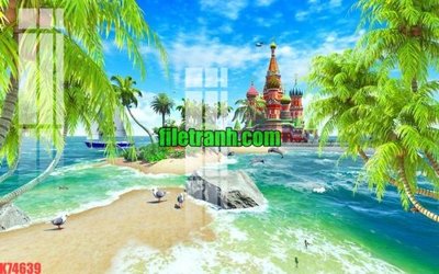 File in trần File gốc in tranh nền tường tổng hợp K74639 (bản gốc) hoa văn