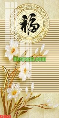 File gốc File gốc in tranh nền tường tổng hợp K74653 (in tráng gương) ốp tường