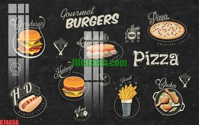 File gốc File gốc in tranh nền tường tổng hợp K74656 (cho in 3D) độc đáo