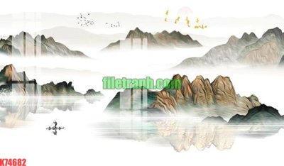 File gốc File gốc in tranh nền tường tổng hợp K74682 (thiết kế) độc quyền