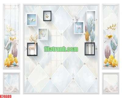 File in trần File gốc in tranh nền tường tổng hợp K74689 (bản gốc) 5D