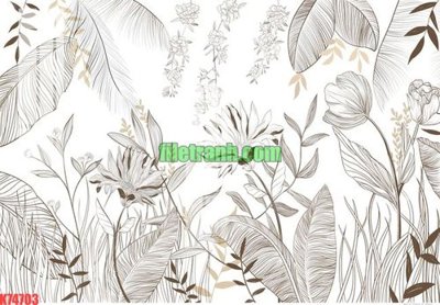 File PSD File gốc in tranh nền tường tổng hợp K74703 (nguyên bản) cho thiết kế