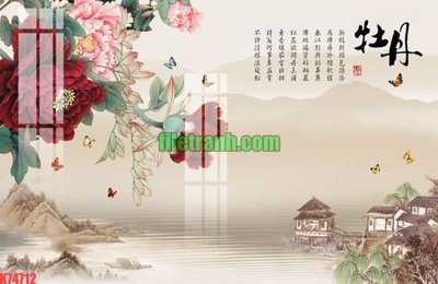 File tranh in tráng gương File gốc in tranh nền tường tổng hợp K74712 (siêu nét)