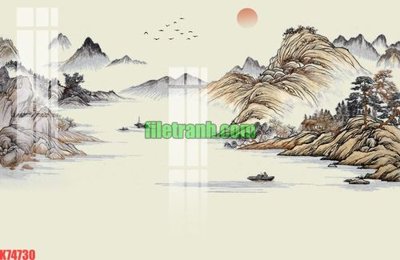 File PSD File gốc in tranh nền tường tổng hợp K74730 (chất lượng in ấn)
