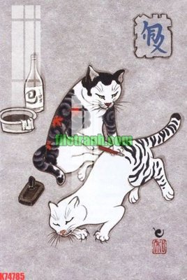 File gốc File gốc in tranh nền tường tổng hợp K74785 (in lụa) cao cấp