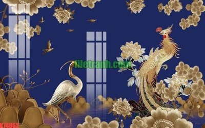 File gốc File gốc in tranh nền tường tổng hợp K74862 (in lụa) trang trí tường